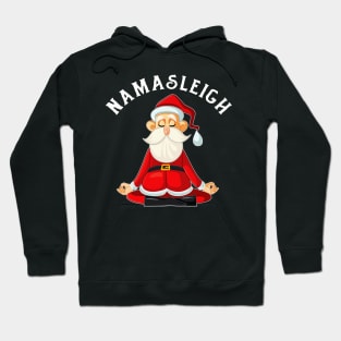 Namasleigh Santa Yoga Funny Namaste Christmas Hoodie